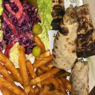 Sandwich with fries