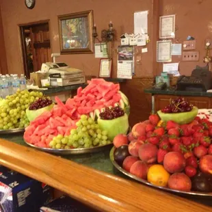 Beautiful fruit at Ramadan buffet