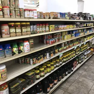 a wide selection of food items