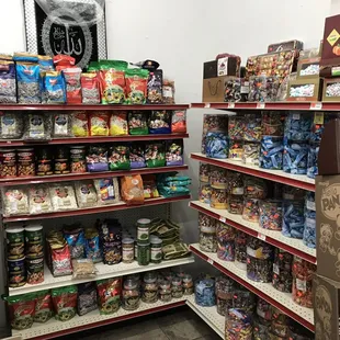 a variety of snacks and snacks