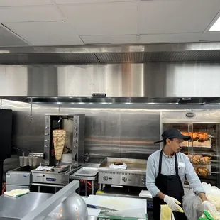 a chef preparing food