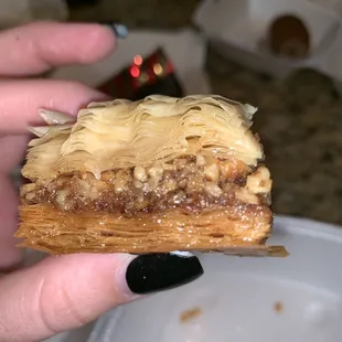 Baklava with walnuts