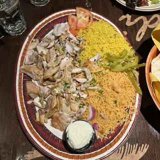 CHICKEN SHAWERMA PLATTER