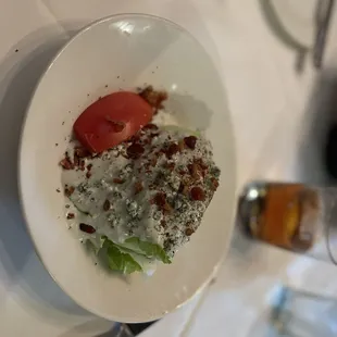Half of a wedge salad
