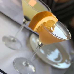 a glass of orange juice