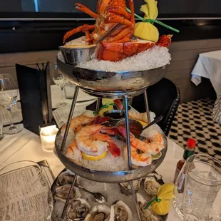 Seafood tower
