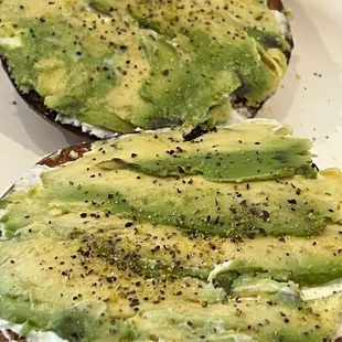 Cream cheese and fresh avocados