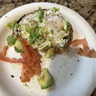 Where's the cream cheese? And burnt all around