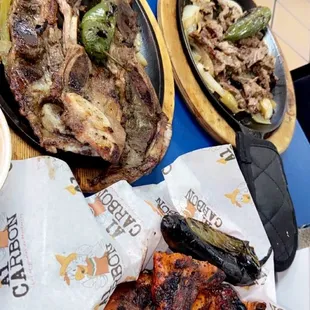 a variety of mexican food