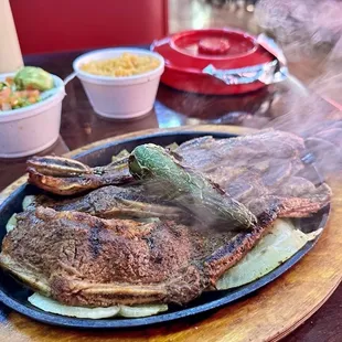 a plate of food on a table