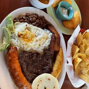 a plate of food on a table