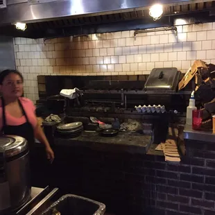 Wood grill