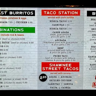 Menu Board (1 of 2)
