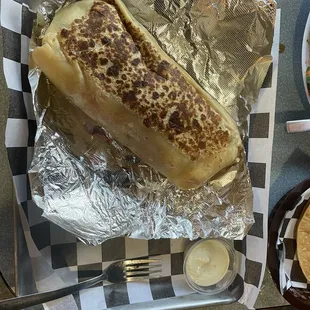 Shawnee Burrito (opened up)