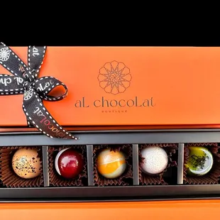 a box of assorted chocolates