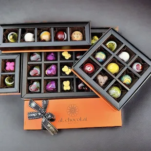 a selection of chocolates