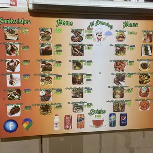 Probably not a helpful menu picture but here you go!