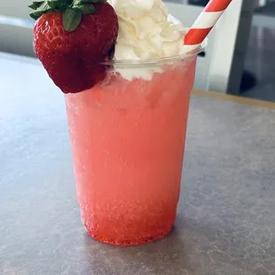 Strawberry Italian Cream Soda