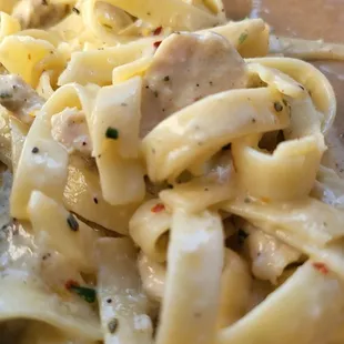 Chicken Alfredo (mixed pasta &amp; sauce)