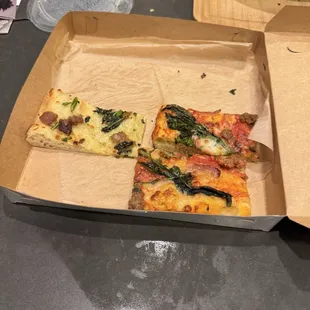 Different pizzas. Delish