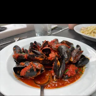 Mussels Marinara Appetizer