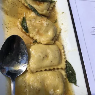 Pumpkin Ravioli Appetizer