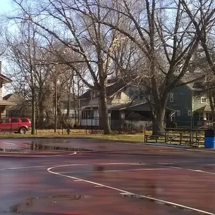 basketball court on the north end