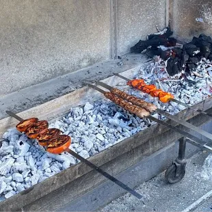 Grilled over charcoal
