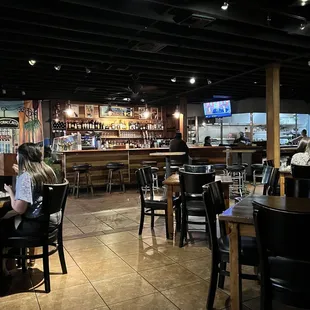 Inside view of bar area
