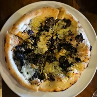 Funghi pizza, $17