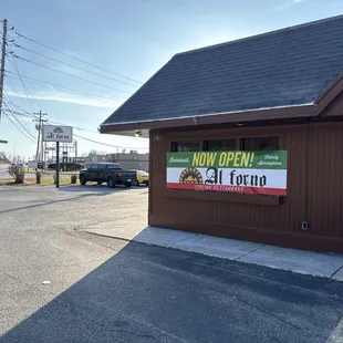 the front of a restaurant