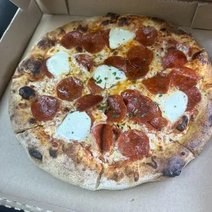 a pizza in a box