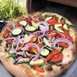 pizza, food