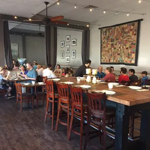 Inside the restaurant