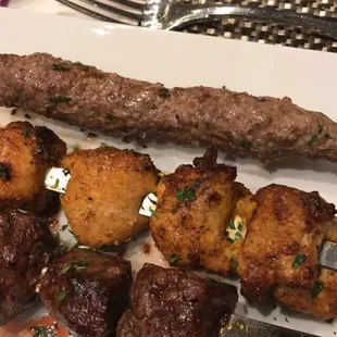 My personal favorite in the middle is a shishlik pargiot and is very nicely seasoned