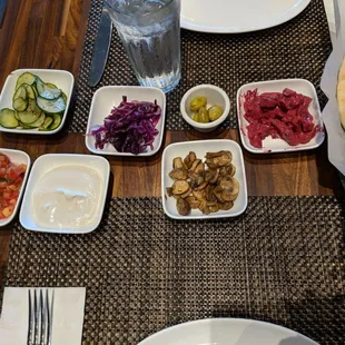 Unlimited complimentary salads