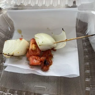 Ordered a side of grilled veggies, there should not be an extra charge for this... wow!