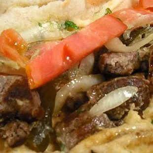 Beef kebab in pita