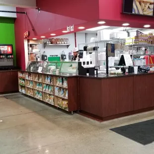 the inside of the store