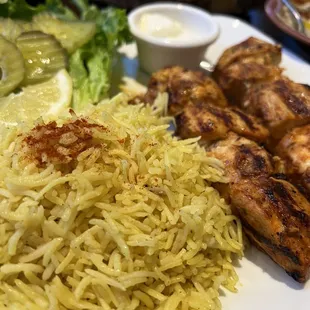 Grilled Chicken Shish Tawook
