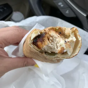 Tawook sandwich- nice sized pieces of chicken