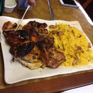 Whole chicken &amp; Rice.....