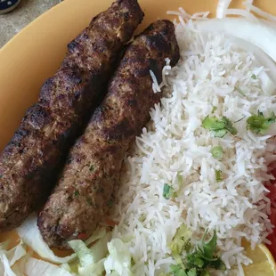 Beef Seekh kababs