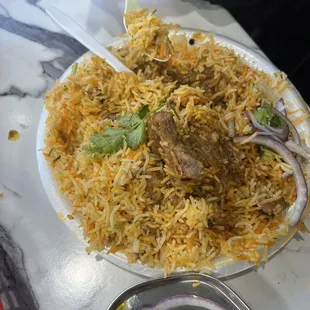 Goat biryani