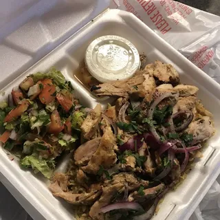 Chicken Shawarma over Rice