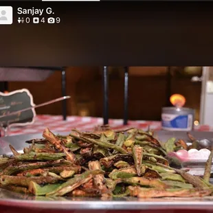 Crackling okra