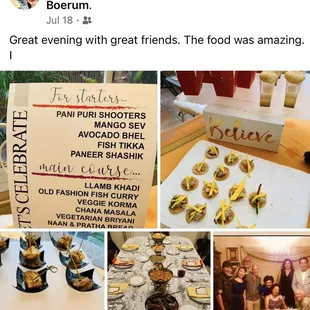 We would love to cater your next event