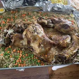 Half lamb with biryani rice