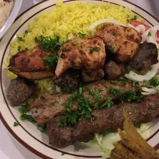 Chicken Kafta Kabob Platter