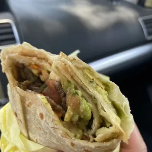 Probably the juiciest carne asada burrito I&apos;ve had in Alpine.